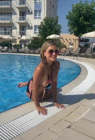 Cute Bella Potemkina in Bikini at the Swimming Pool