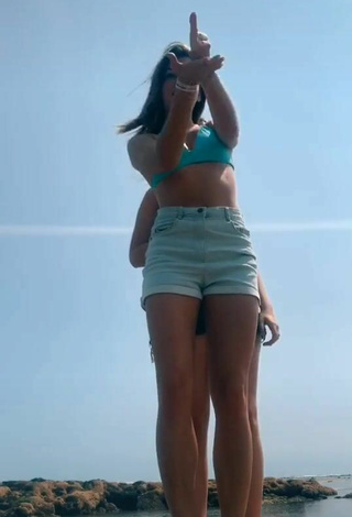 2. Sexy EstelleTvo in Bikini Top at the Beach