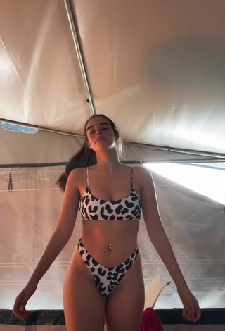 1. Sexy Faina Insense Punzano in Leopard Bikini