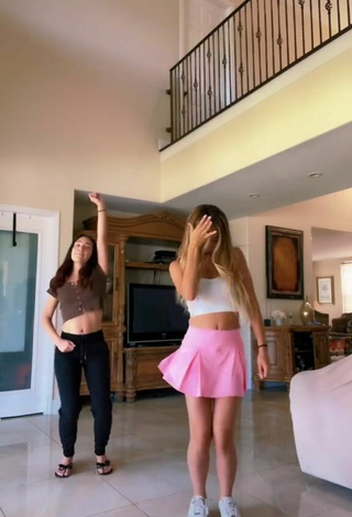 3. Sexy Gabbi Castro in Pink Skirt