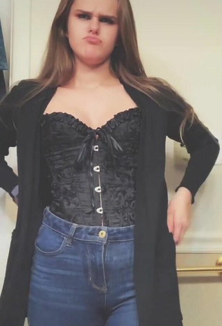 2. Sexy Dakota Young in Black Corset