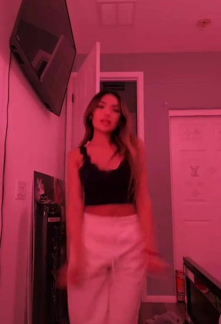 2. Sexy Emily in Black Crop Top