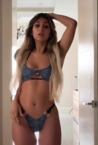 Sexy Isabella Patel in Grey Bikini
