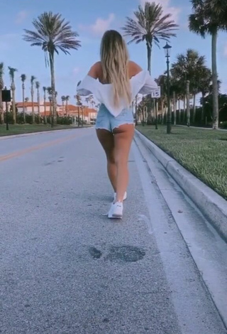 2. Hot Ali Marie Shows Butt in a Street