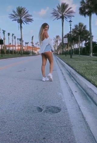 3. Hot Ali Marie Shows Butt in a Street