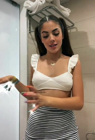 1. Sexy Lucía Bellido in White Crop Top