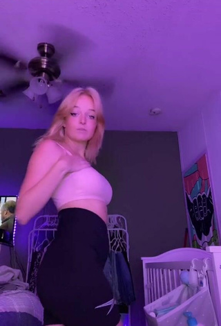2. Sexy Cianna Perrine in White Crop Top