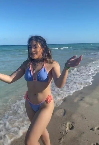 4. Sexy Erica Mattingly in Blue Bikini at the Beach