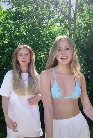 2. Sexy Iza & Elle Cryssanthander in Bikini Top