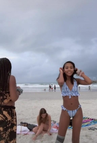 Amazing Jada Wesley in Hot Bikini at the Beach