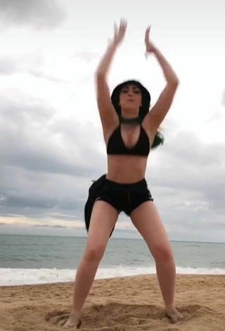 4. Sexy Jahde Borg in Red Bikini Top at the Beach