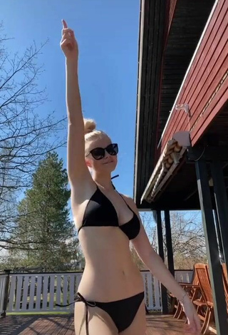 1. Sexy Jennifer Erica in Black Bikini