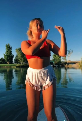 3. Sexy Jessie Cheroske in Red Bikini Top