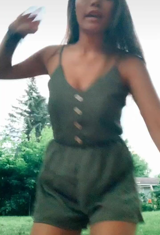 3. Sexy Jessie Le in Olive Overall