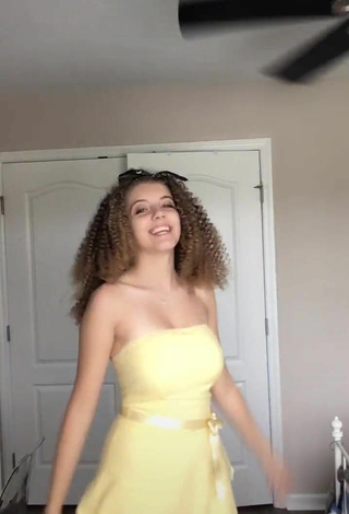 1. Sexy Julia Starczewski in Yellow Dress