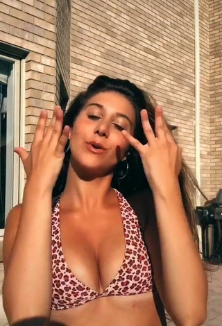 2. Hot Isabella Diakomanolis in Leopard Bikini Top