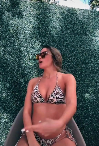 4. Sweetie Kayla Alkatib in Leopard Bikini