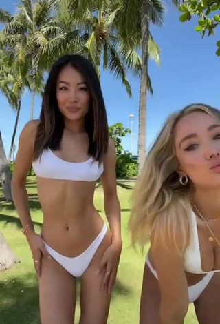 5. Sexy Cina in White Bikini