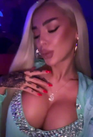 3. Sexy Cristina Pucean Shows Cleavage