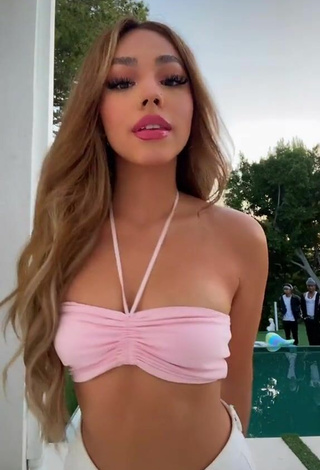 4. Sweetie Destiny Salazar in Pink Bikini Top at the Swimming Pool