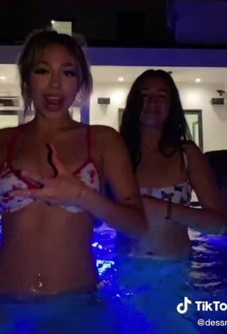 6. Alluring Destiny Salazar  at the Pool with  Bouncing Boobs