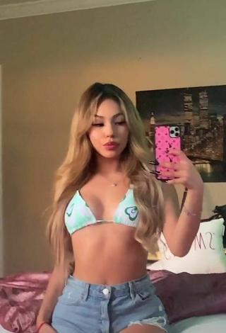 1. Sexy Destiny Salazar Shows Cleavage in Bikini Top