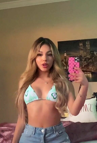 3. Sexy Destiny Salazar Shows Cleavage in Bikini Top