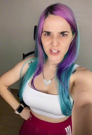 Sexy Diana Monster in White Crop Top