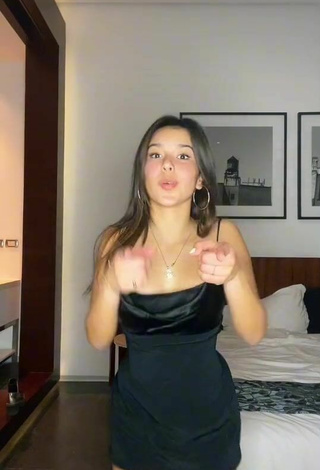 6. Sexy Elisa Costa in Black Dress