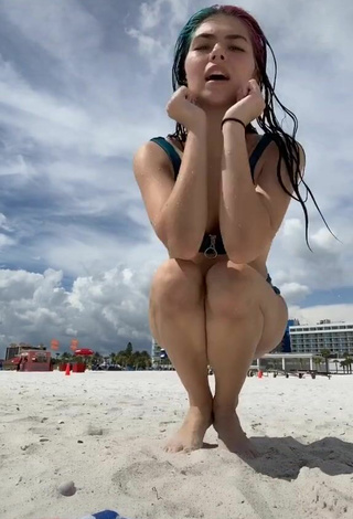 4. Hot Emo.fio in Turquoise Bikini at the Beach