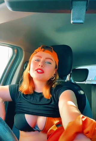 2. Sweetie Giorgia Cavalluzzo Shows Cleavage in Bikini Top in a Car