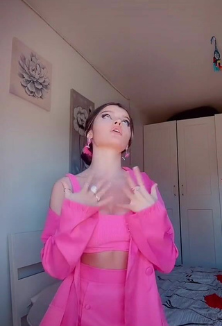 4. Sensual Grisela Shows Cleavage in Firefly Rose Crop Top