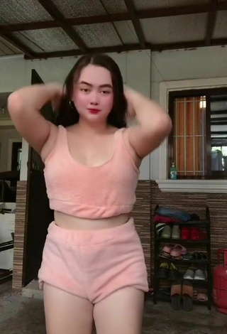 2. Lovely Delacruz Jane Pauline Shows Cleavage in Pink Crop Top and Bouncing Tits
