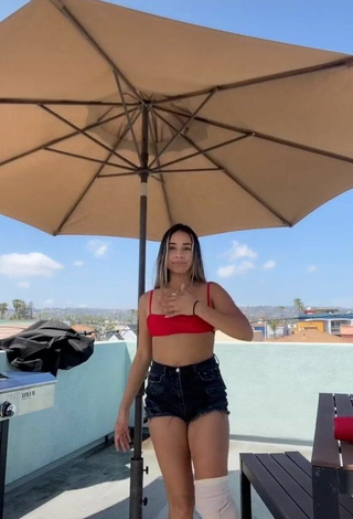 5. Beautiful Jasmin Acosta in Sexy Red Bikini Top and Bouncing Tits