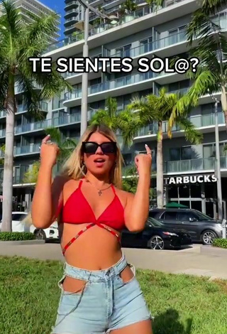 2. Sexy Jesca Jimenez in Red Bikini Top