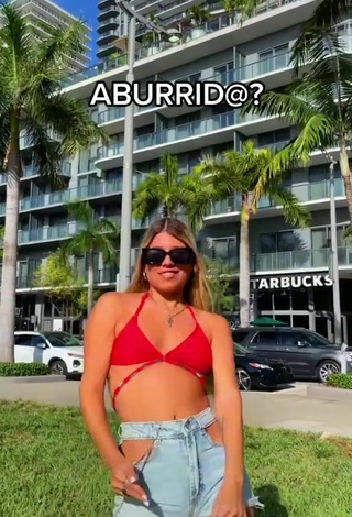 3. Sexy Jesca Jimenez in Red Bikini Top