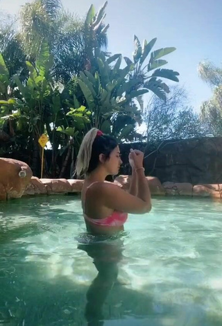 2. Sweetie Katrina Stuart in Pink Bikini Top at the Swimming Pool