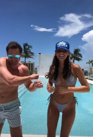 3. Sexy Lydia Campanelli in Grey Bikini at the Pool