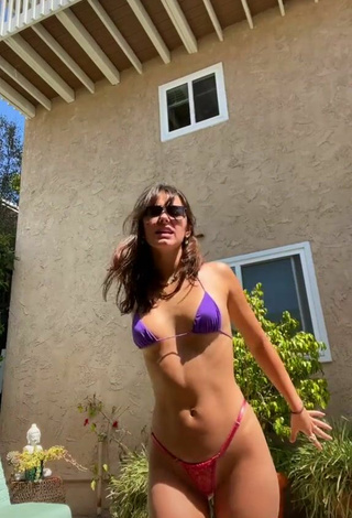 4. Beautiful Lydia Campanelli in Sexy Violet Bikini Top