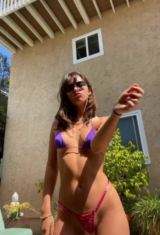 5. Beautiful Lydia Campanelli in Sexy Violet Bikini Top