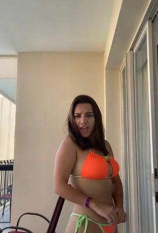 3. Sexy Lydia Rodriguez in Orange Bikini