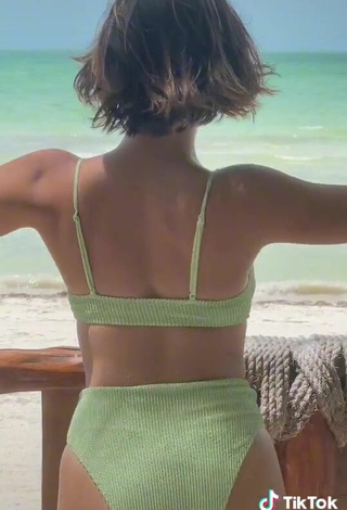 3. Sexy Melissa Y Eureka in Light Green Bikini at the Beach