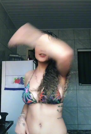 6. Beautiful Michele Monteiro Shows Cleavage in Sexy Bikini and Bouncing Boobs