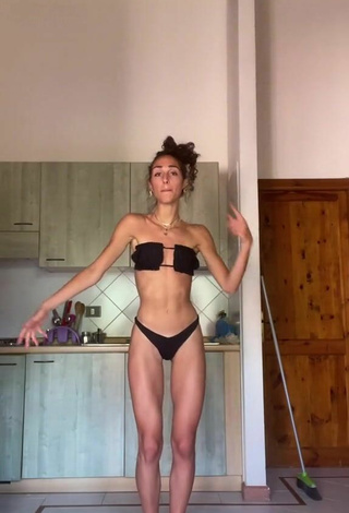 6. Seductive Rebecca Orsolini in Black Bikini