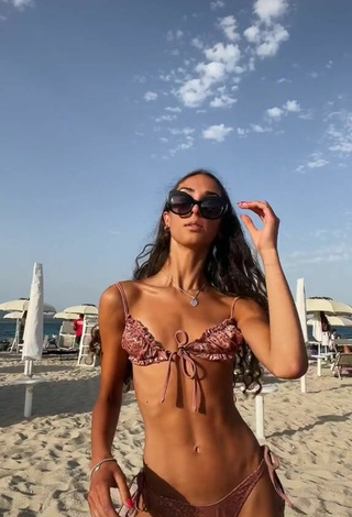 Amazing Rebecca Orsolini in Hot Bikini at the Beach