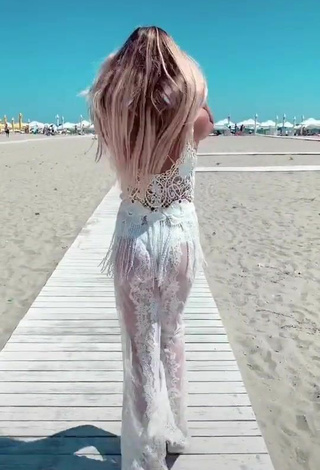 3. Cute Roberta Salatioan Shows Butt at the Beach
