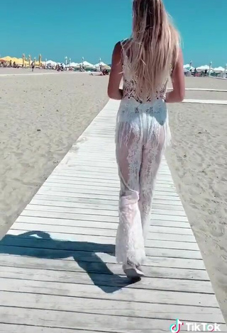 5. Cute Roberta Salatioan Shows Butt at the Beach