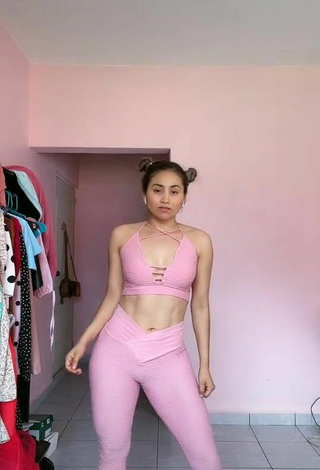 2. Sexy Selena Corzo in Pink Leggings