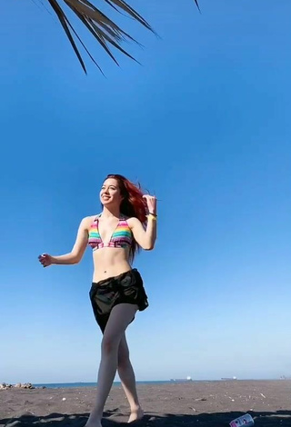 Sexy Cibely in Bikini Top at the Beach