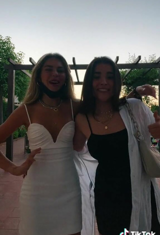 2. Sexy Aitana Soriano Shows Cleavage in Dress